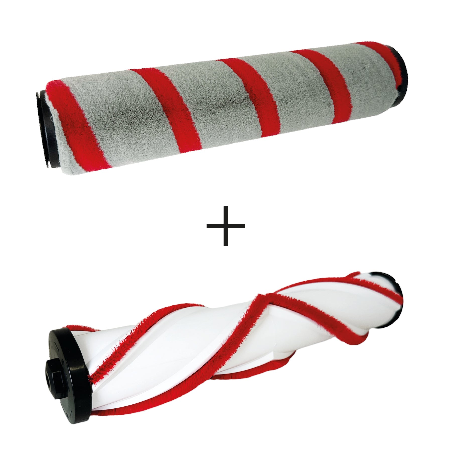 Redkey RK1 Pack 2 Rulli di ricambio: Rullo morbido per pulizia pavimento + Rullo spirale per capelli e polvere